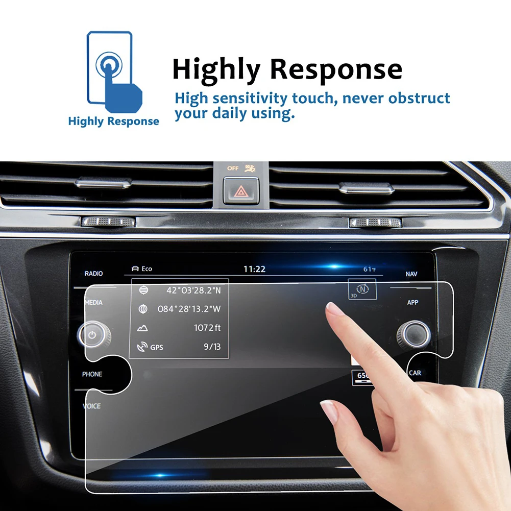Защитная пленка для Volkswagen Tiguan 8 дюймов GPS навигация ЖК экран закаленное стекло