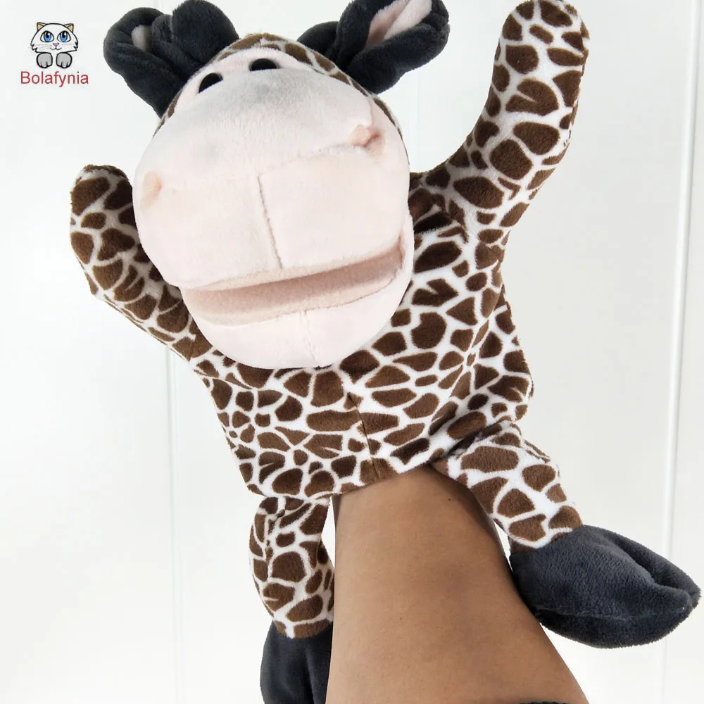 BOLAFYNIA Infant Children Hand Puppet New arrive kinds Deer kids baby plush Stuffed Toy Puppets toys Christmas birthday gift yousheng baby shaking rattle hand мультфильм кролик колокол с музыкой свет прорезыватель toy подарок