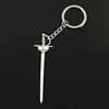 Fashion 30mm Key Ring Metal Key Chain Keychain Jewelry Antique Silver Color Plated Western Sword Fencing 85x24mm Pendant ► Photo 1/4