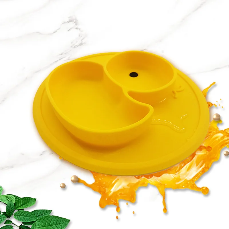 

Kids Baby duck placemat silicone table mat Heat Resistant Pad Coaster BPA Free Waterproof Tableware Mat