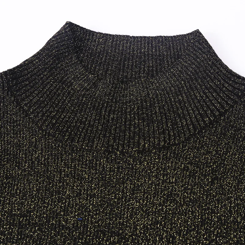 High elastic knit turtleneck slim pullovers sweater 2018 new long sleeve women autumn sweater