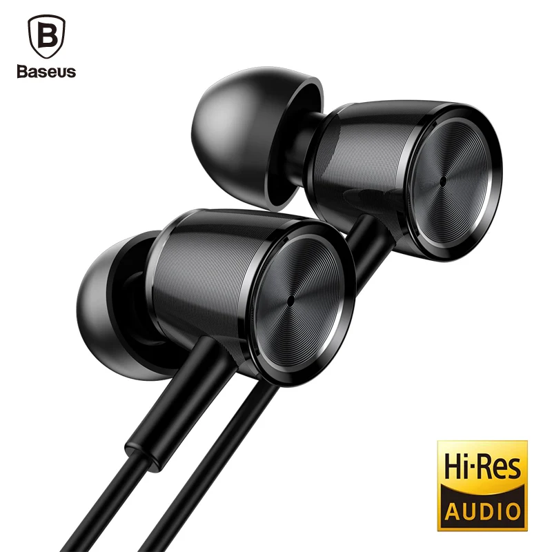 

Baseus H07 Wired Earphone Sport Headset With Mic Hi-Res Audio Stereo Auriculares In-Ear Earbuds Earpiece Kulakl K fone de ouvido
