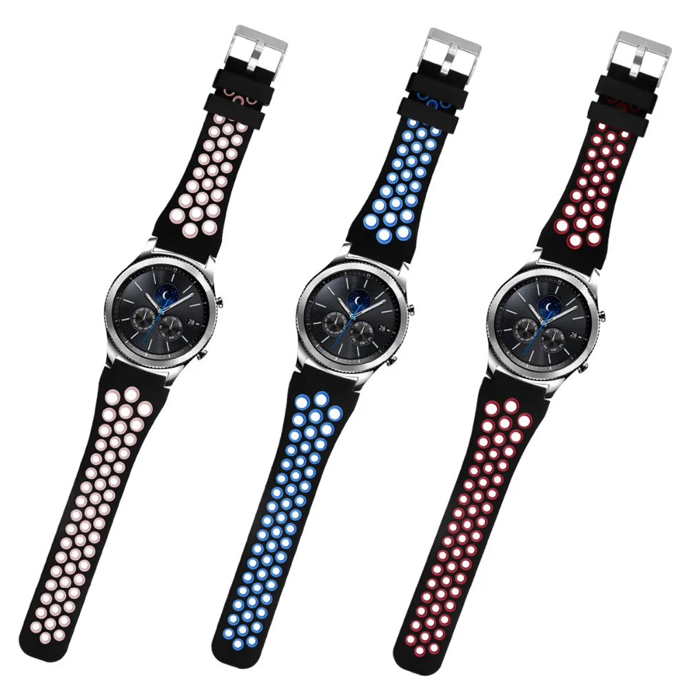 Для samsung galaxy watch 46 мм gear S3 Frontier/классический ремешок силиконовый huawei watch GT 2 браслет 22 мм ремешок galaxy watch band