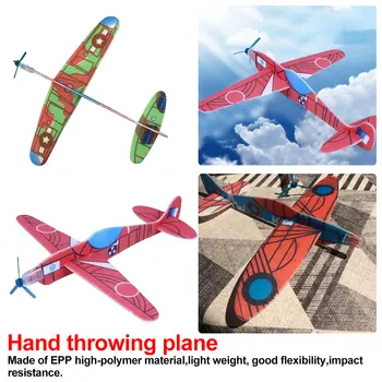 

12PCS EPP Foam Aircraft Hand Throw Airplane Toy Children Kids Glider Model Outdoor Travel Sports Flying Toys Birthday Gifts
