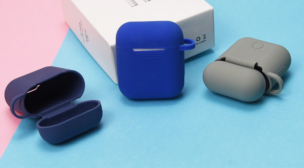 Чехлы для наушников для Apple AirPods, силиконовый чехол, беспроводной Bluetooth Air Pods, мягкий чехол для наушников, защитный чехол, Fundas