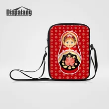 Талисман Матрёна мини-сумки-мессенджеры для женщин Русская Матрешка с принтом куклы для девочек через плечо женская школьная сумка для книг