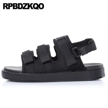

Size 45 Plus Shoes Sneakers Large Outdoor Sport Casual Men Gladiator Sandals Summer Fashion Roman Strap Flat Mesh 2019 Platform