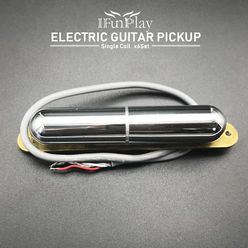 6Set High Quality Lipstick Tube Single Coil Pickup Guitarra Pickup for