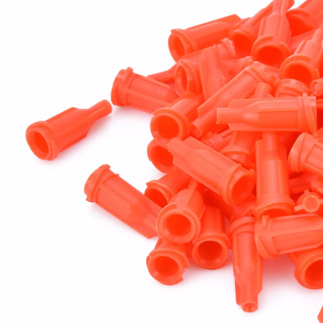 100PCS Standard Syringes Caps Luer Lock Syringe Tips Cap Injector Dispensing Needle Sealing Plug For Industrial Production