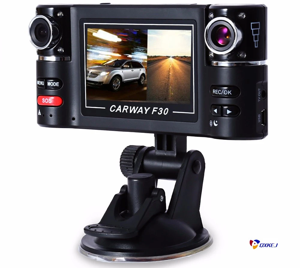 

Double Lens Car DVR HD 1080p Camera with 170 degree Monitor Scale