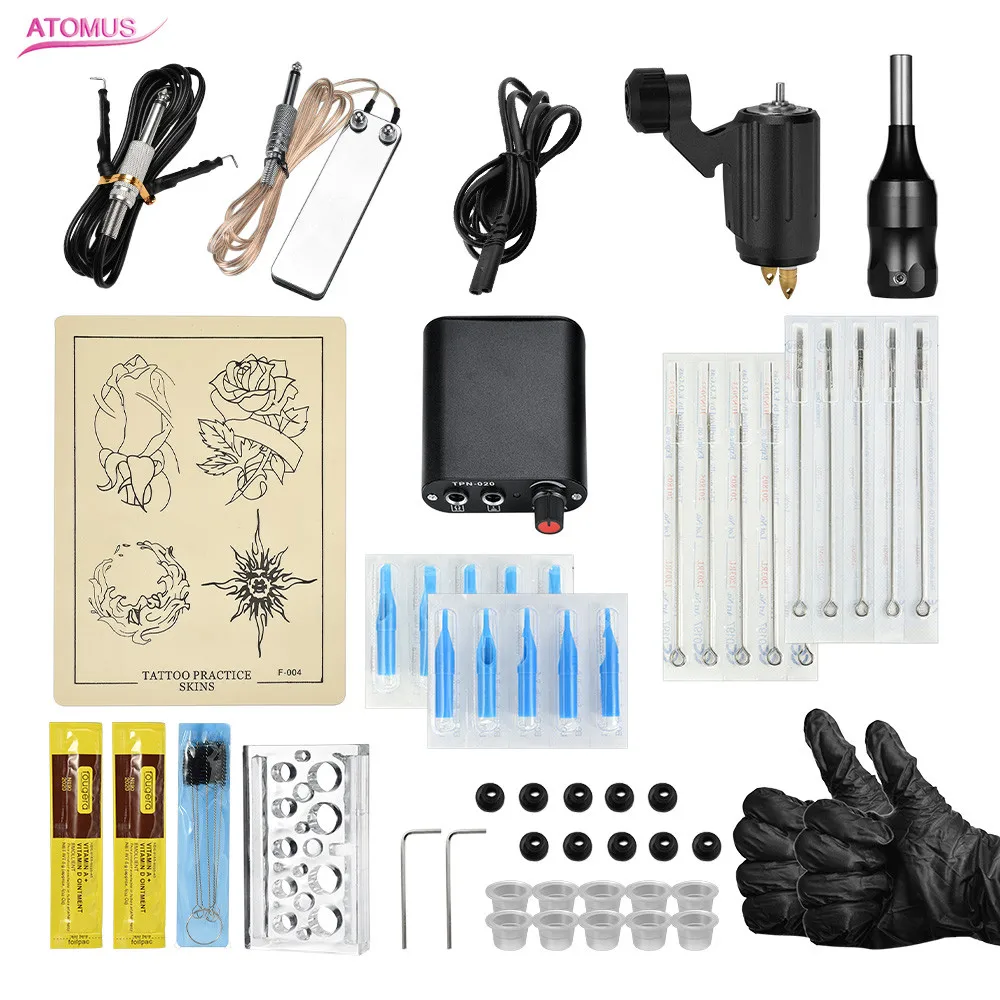 

Rotary Motor Tattoo Machine Set Kit Tatuaje Maquinas Rotativas Machines A Tatouer Professionnel Kit Permanent Make Up Machine