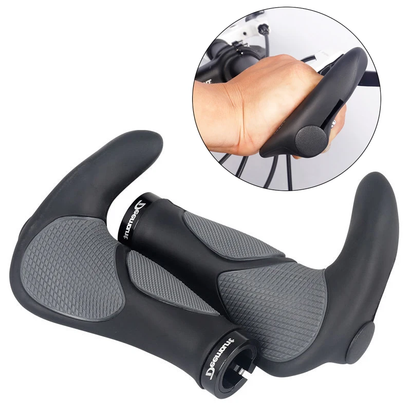 

MTB Bicycle Grips Comfy TPR Rubber Integrated Cycling Hand Rest Handlebar Casing Sheath Shock Absorption Bicycle Parts Grips