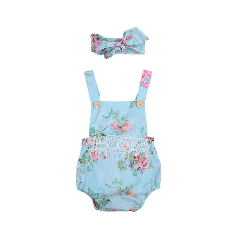Super Cute Summer Styles Baby girl Floral Layered Backless Bodysuits