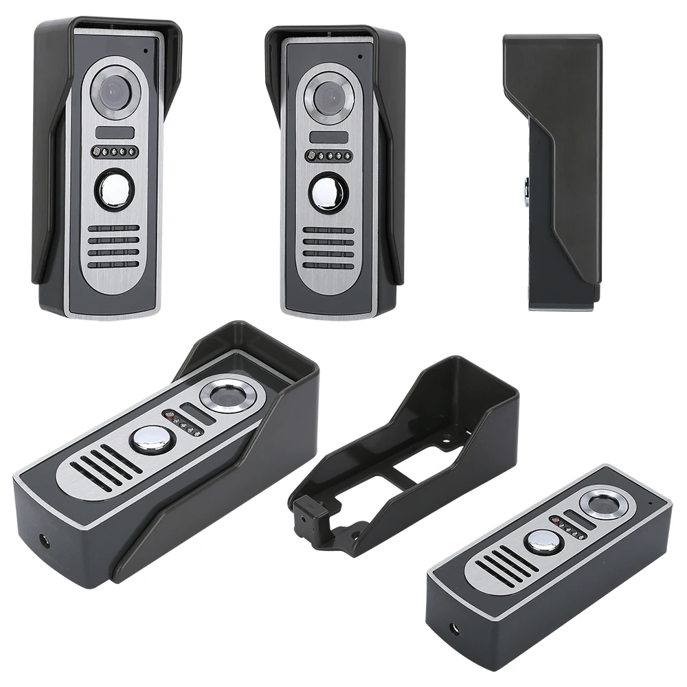 Intercom com Câmera Polegada 1-monitorar Night Vision Vídeo Porta Telefone Campainha hd 700tvl 7 Tft Kit 2-câmera 7 7 Polegada TFT Kit 2-câmera 1-monitorar Night