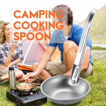 

Ultra-Light Spoon Aluminum Soup Ladle Outdoor Camping Hiking Picnic Traveling Tableware Table Spoon Cooking Picnic tableware