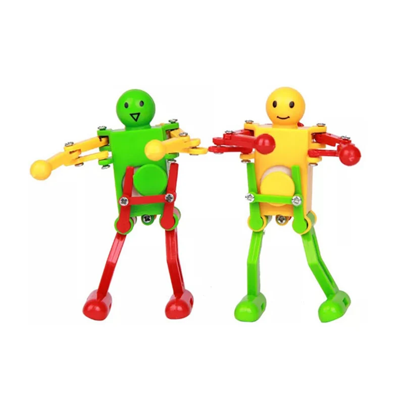 Новые Классические заводные игрушки для детей, детские пластиковые заводные весенние игрушки для танцев, игрушки-роботы, подарки, произвольный цвет BM88 - Цвет: Random Color