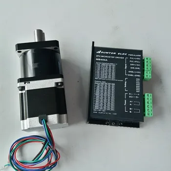 

Ratio 20:1 Planetary gearbox Speed reducer with NEMA23 Motor and driver kits 57*56mm 1.1NM 160Oz-in 4 Wires for CNC