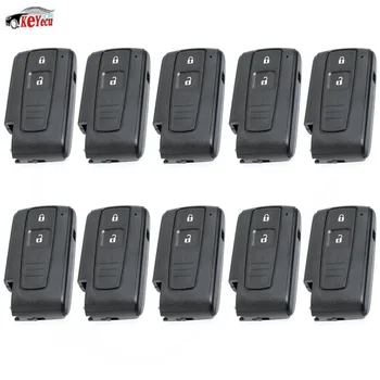 

KEYECU 10 Pcs/lot New Replacement Shell Keyless Entry Smart Remote Car Key Case Fob 2 Button for Toyota