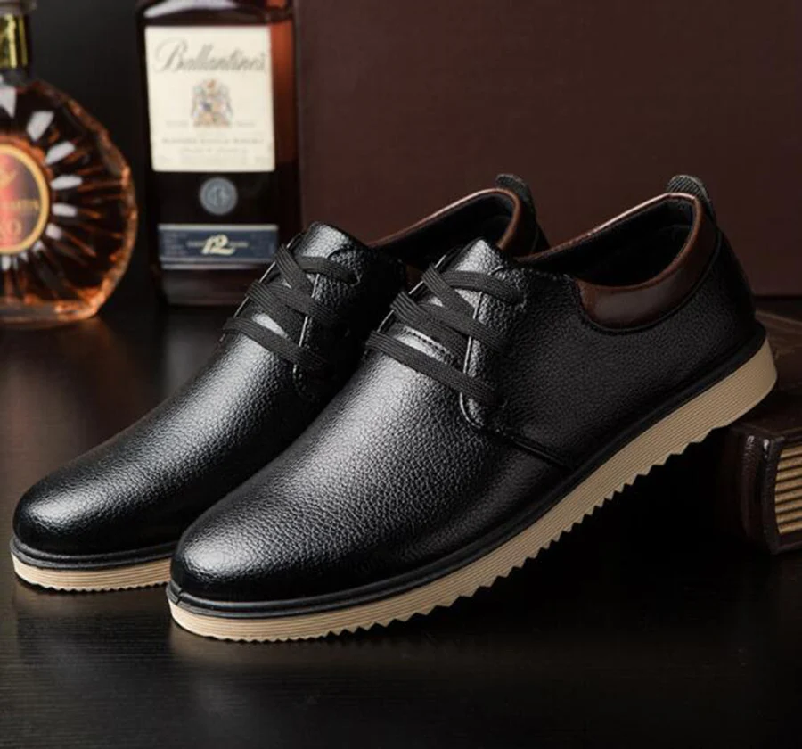 

New Spring Breathable Men's Shoes Strap Men's Flat Shoes Low Upper Business Casual Shoes Fashion Wearable and Comfortable