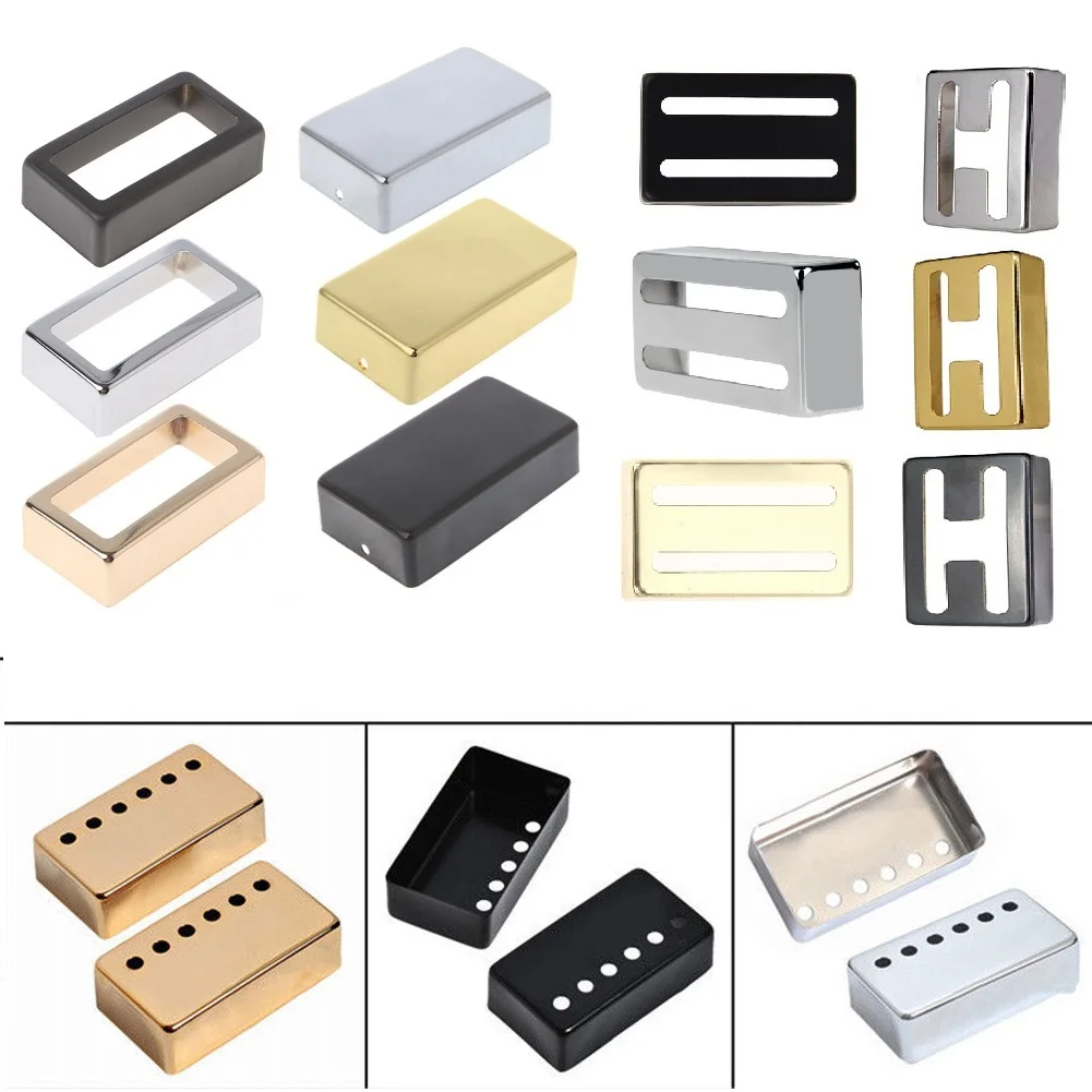 

Electric Guitar Humbucker Pickup Covers 50 + 52mm For Gibson Epiphone LP Style Electric Guitar Gold / Silver / Black