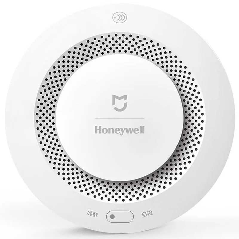 Goede 100% NIEUWE Xiao mi mi jia honeywell brandalarm Detector Afstandsbediening Hoorbare Visuele Alarm Notication Werken Met Mi thuis APP