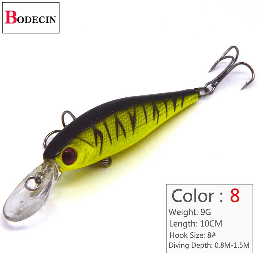 4PCS 3D Eyes Artificial Lures For Fishing Tackle Wobbler Trolling With Hooks Minnow Swimbait Cheap Sea Lures China Laser Bait (4)