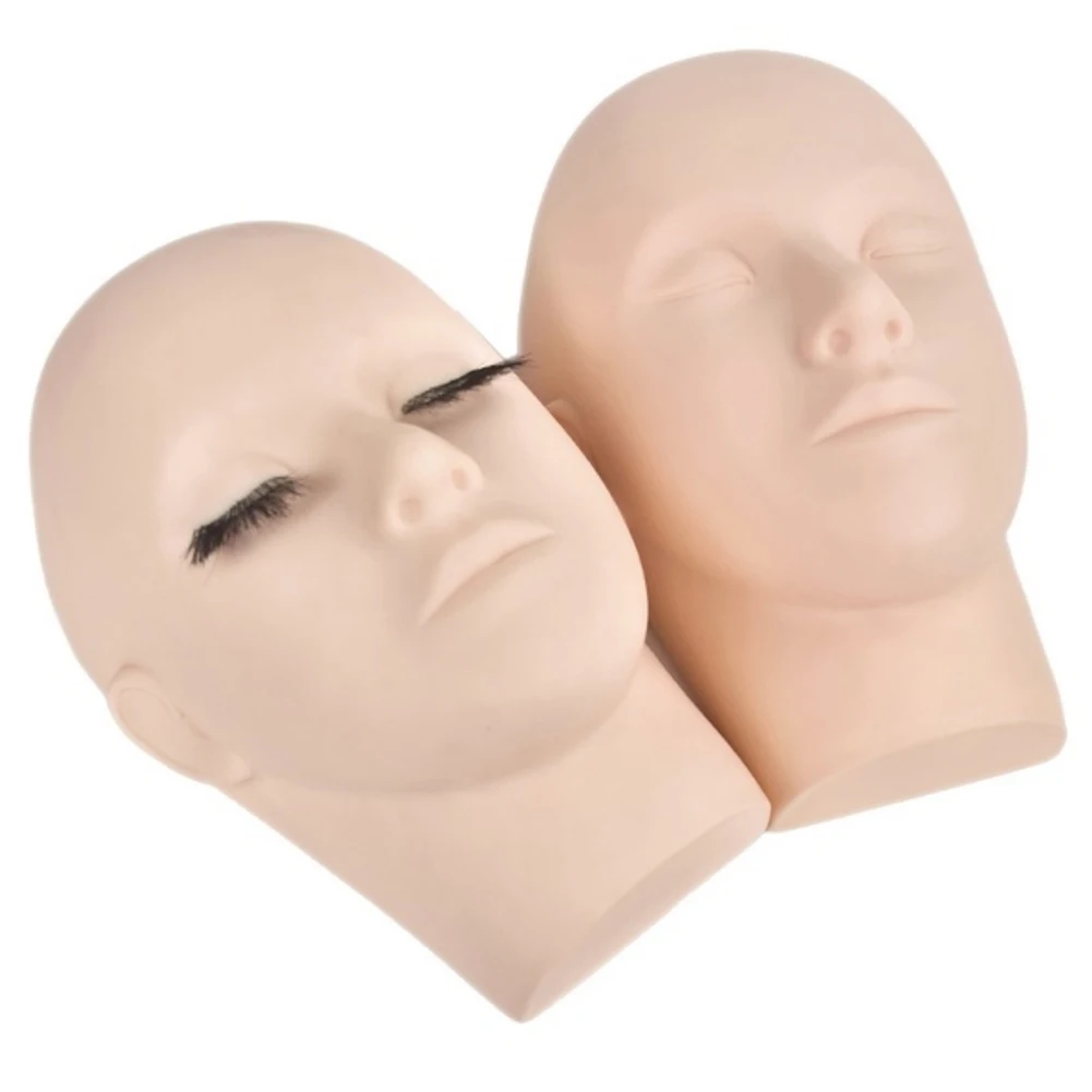 

1PC Pro Training Mannequin Flat Head Model Practice Make Up Eyelash Eye Lashes Extensions Tool