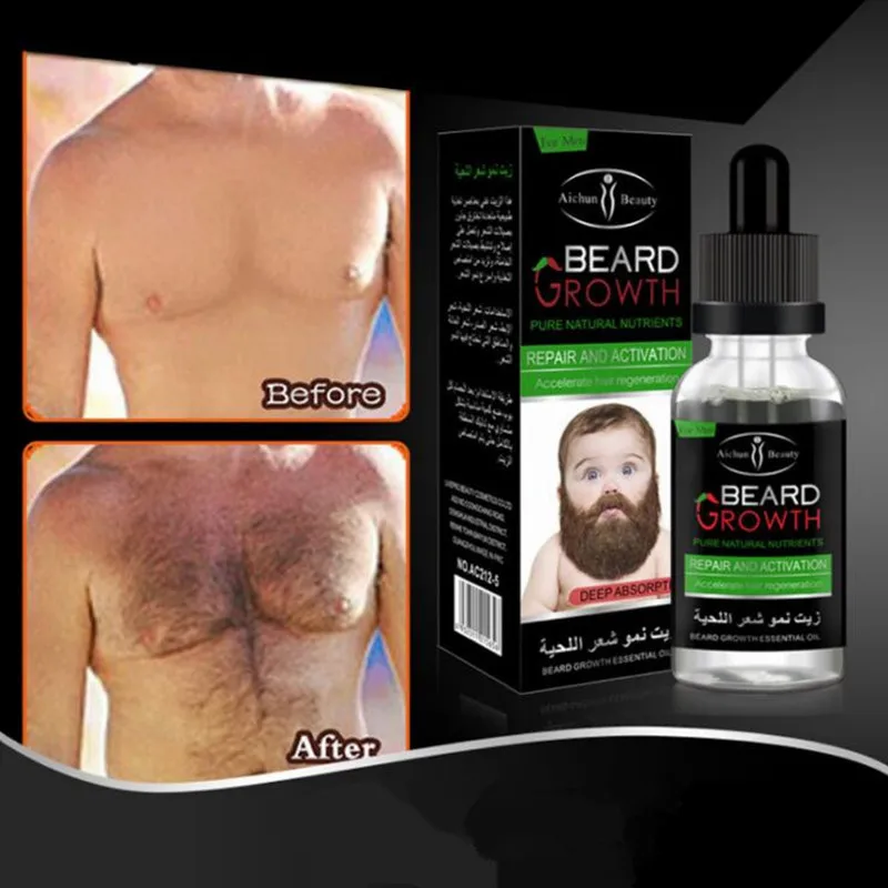 Buy 30ml Men's Beard Hair Growth Serum Helps Hair