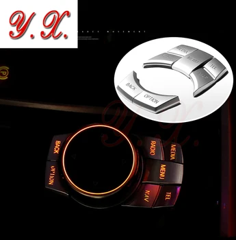 

Sticker For BMW F10 F30 E60 E90 X1 X3 X5 X6 1 2 3 5 series ABS Chrome Buttons Trim decorative cover interior Accessories