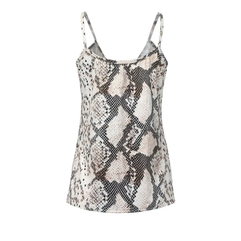 Fashion Women summer 2019 Sexy V-Neck Snake Skin Print Casual Straps Crop Sling Camis Top ropa femenina F20 (7)