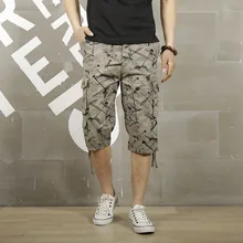 Летние повседневные мужские шорты мужские хлопковые комбинезоны бриджи, бермуды Masculina мужские шорты Карго карго-шорты камуфляжные военные