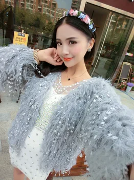

Jaqueta Feminina Bomber Jaquetas Feminino Korean Version 2019 New Sweet Temperament Tassel Autumn And Winter Wool Knit Jacket