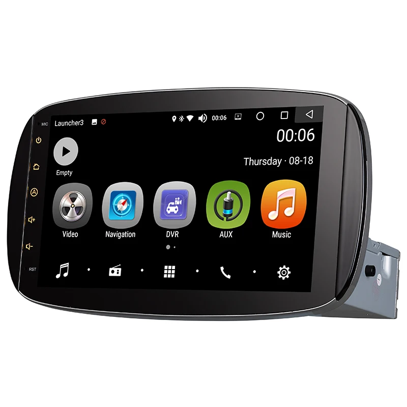 Flash Deal Android 8.0 9 inch Car DVD Player Stereo Radio GPS Navigation Bluetooth 4GB/32GB Auto Radio for Mercedes-Benz Smart 3