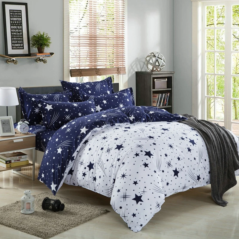 Duvet With Pillow Cases Quilt Bedding Set Single Double King