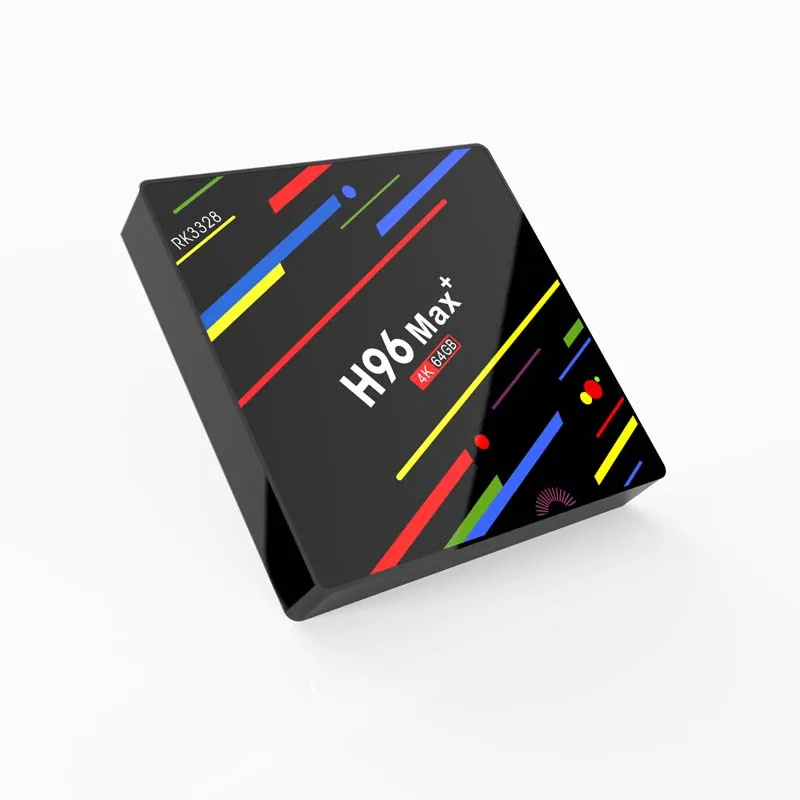 Hot sale H96 Max+ 4K Smart Android TV Box Android 8.1 RK3328 4gb Ram 64gb Rom Quad Core with BT 4.1 5G/2.4G wifi in Promotion