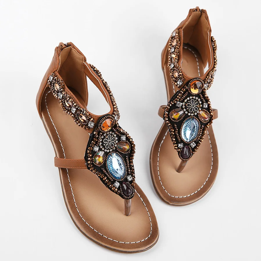 flat sandals with heel covered