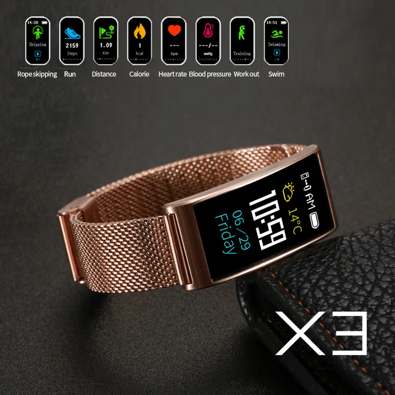

X3 Smart Watch Heart Rate Monitor Pedometer Sport Activity Tracker Smartwatch for iOS Apple Iphone Android Phone Men Women
