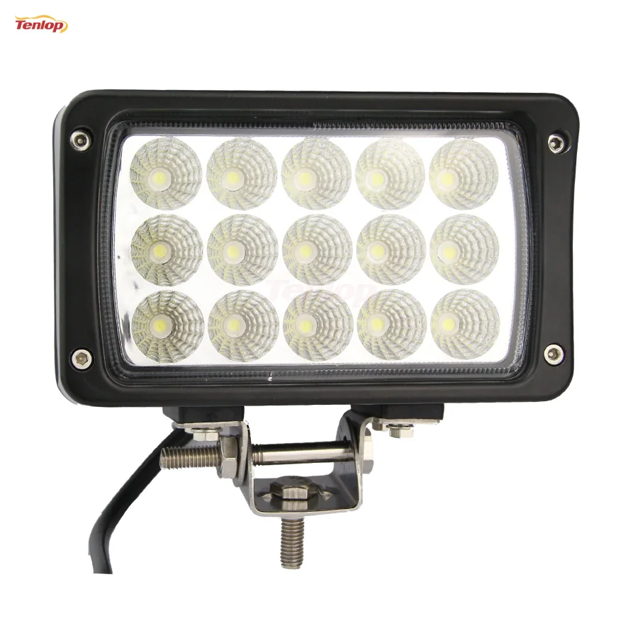 

6.3" Inch 15*3W 45W LED Work Light For Offroad Wrangler Hilux 4*4 SUV ATV Tractor 12V 24V