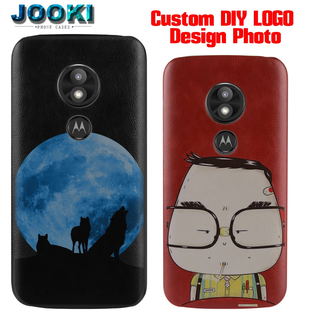 

DIY LOGO Design Photo Case for Motorola E5 Plus Print PU Leather Back Cover Customized Mobile Phone Cases For MOTO E5 Play FLip
