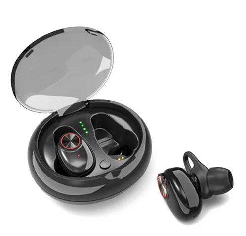 

Bluetooth Headphone With Mic Charging Box V5.0 Headset EDR Stereo Sound V5 Dual Wireless Earphone Handsfree Stereo Music Callin