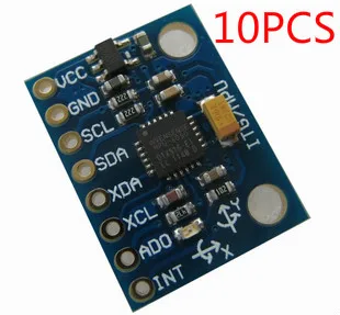

10PCS GY-521 MPU-6050 MPU6050 Module 3 Axis analog gyro sensors 3 Axis Accelerometer Module