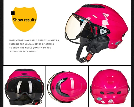 ZEUS дышащие мотоциклетные полушлемы скутер шлем с открытым лицом Casco Moto Mujer анти-УФ Casco para Motocicleta маска Capacetes - Цвет: G