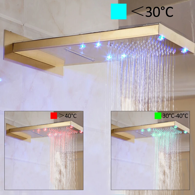 quyanre wanfan frap gappo gold digital shower faucets set led rainfall waterfall shower head 3-way digital display mixer tap handshower bath shower1