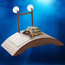  Turtle Platform Reptile Automatic Adjustable Height Island Back Bask Tool Play Toys Decoration Plastic Bridge For Reptile Case 