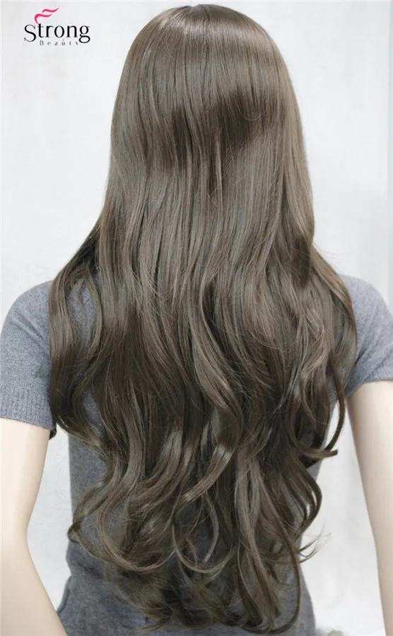 RG-9860 #8 light Brown Long nature wavy wig (4)