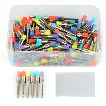 

100Pcs/bag Dental Polisher Brushes+Box Disposable Dental Lab Small Flat Nylon Polishing Polisher Brushes Oral Care Brush