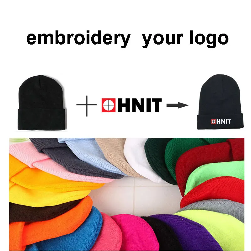 

wholesale custom custom beanies custom hat knitting hat make your design and logo hat embroidery for kids and adult