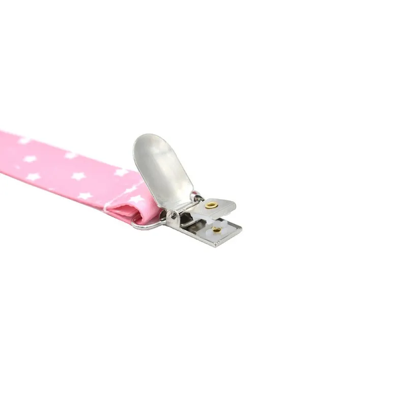 Baby Boys Girls Print Pattern Anti-Drop Belt Pacifier Clip High Quality Newborn Infant Soft Polyester 4pcs/Set Pacifier Chain
