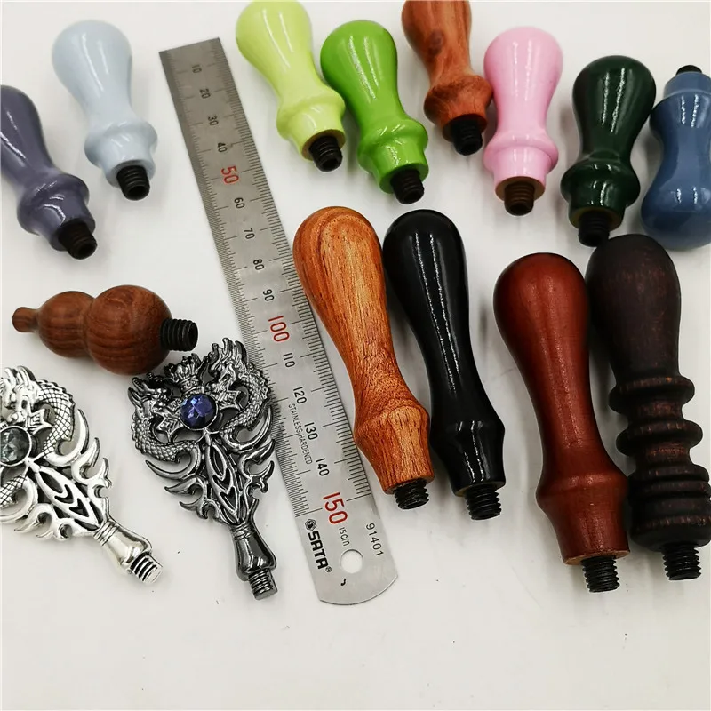 Виды восковых печатей, подходящая деревянная ручка, цветная ручка с винтом, высокое качество, низкая цена