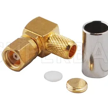 Superbat 10 шт. SMC обжимной штекер мужской прямоугольный разъем для RG58, RG400, RG142, LMR195